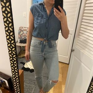 Front tie Madewell top